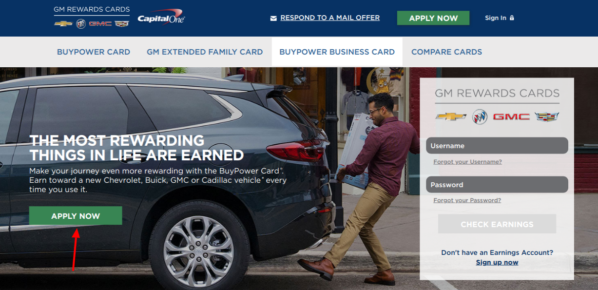 GM Rewards Credit Cards Appply