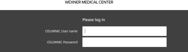 OSUWMC Login