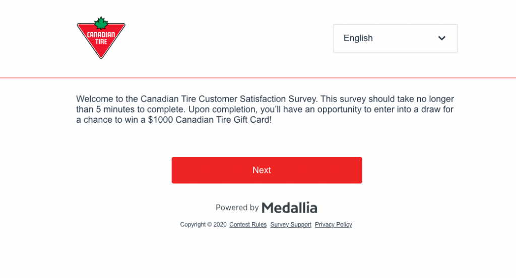canadian tire survey